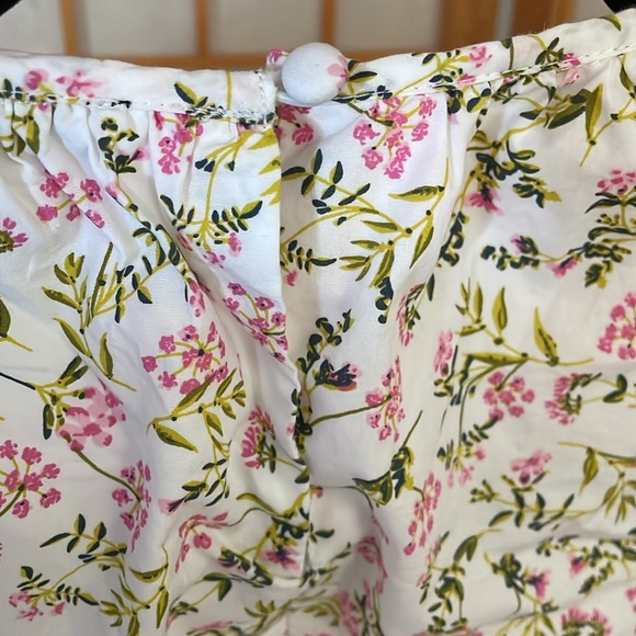 J. Crew Eden Poplin Meadow Floral Midi Short Sleeve Lower Back Cutout Dress 4 - Picture 9 of 16